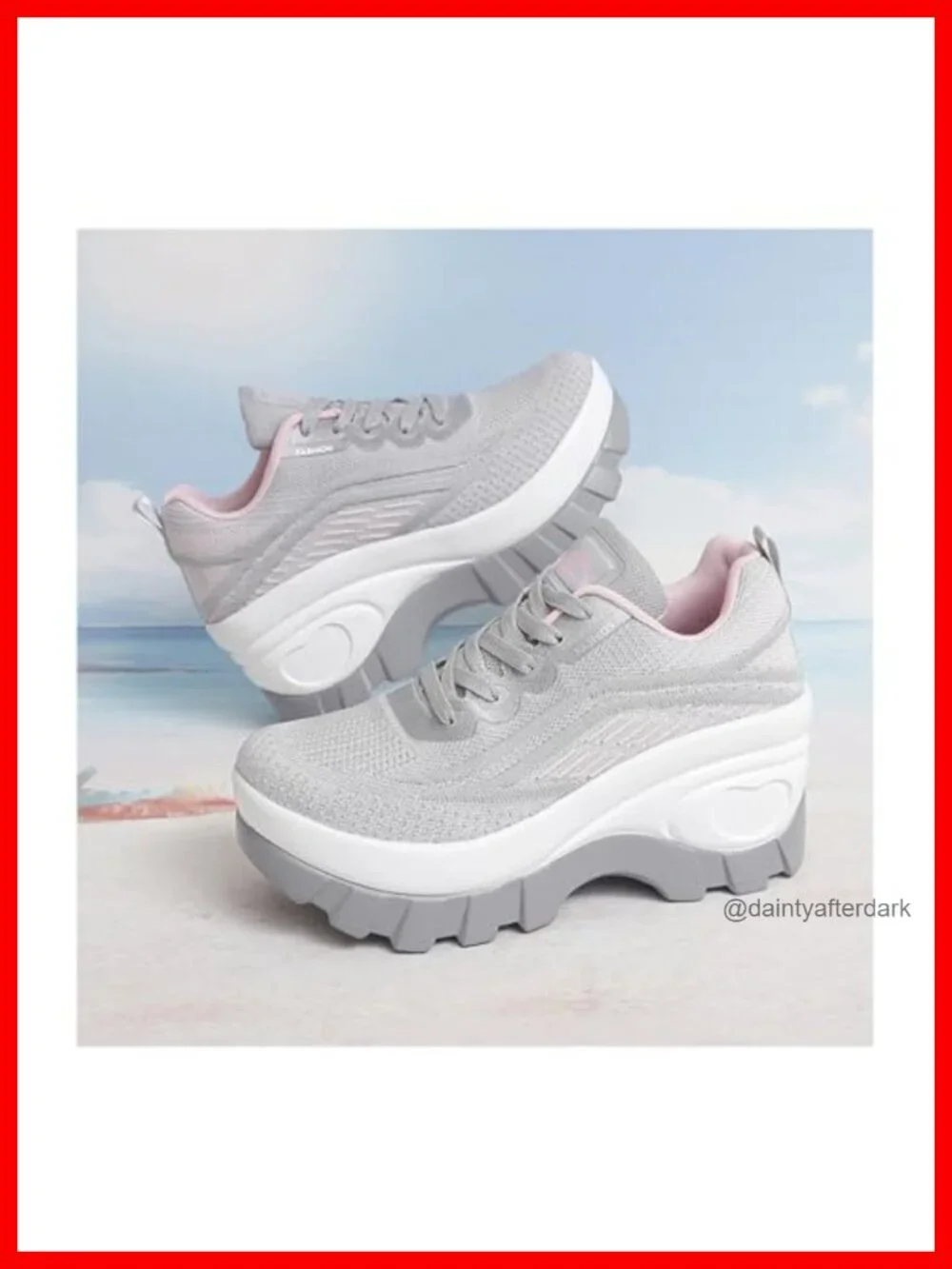 Women's Chunky Platform Comfort Orthopedic Wedge Walking Shoes Fashion Sneakers